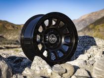 Hulse 17 X 8.5 5 X 5.5 0MM Offset 4.75 Inch Back Space Double Black, ICON Alloys
