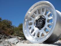 Anza 17 X 8.5 / 5 X 150 25MM Offset 5.75 Inch Back Space Sliver Machined, ICON Alloys