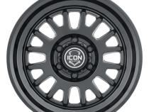 Anza 17 X 8.5 / 5 X 5.5 0MM Offset 4.75 Inch Back Space Satin Black, ICON Alloys