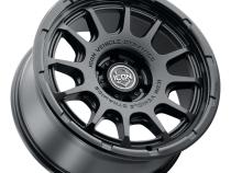 Rancho 20 X 9 / 5 X 150 16MM Offset 5.625 Inch Back Space Double Black, ICON Alloys