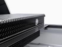 Solid Fold 2.0 Tool Box Tonneau Cover Black Textured Paint For Use w/Existing Tool Box Tool Box Not Included 2017-2025 Ford F-250/350 8' 2 inch Bed Extang