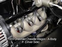 LS Swap Exhaust Manifolds Black Ceramic Finish Multi-Fit 2.25 In. Outlet Gen III, Gen Iv Chevrolet LS Engine Hooker BlackHeart