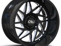 Cast Aluminum Wheels Gemini 9112 GB 20x10 Milled Spokes Gloss Black 8 On 165.1 Bolt Pattern -25 Offset Cali Offroad Wheels