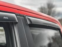 Ventvisor Deflector for 2000-2004 Nissan Frontier/Frontier Sc/Frontier Sve Crew Cab Pickup Smoke Outside Mount 4 Piece AVS