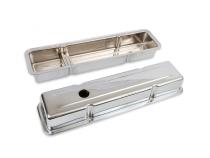 Chrome Valve Covers Dual Cap Holes Fits 1960-1986 Chevrolet Small Block 262-400 Mr Gasket