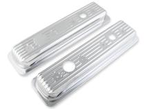 Chrome Valve Covers Caps Fits 1987-1997 Chevrolet Small Block 305-350 Truck Engines with Center Bolt Valve Covers Mr Gasket