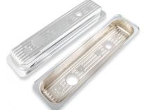 Chrome Valve Covers Caps Fits 1987-1997 Chevrolet Small Block 305-350 Truck Engines with Center Bolt Valve Covers Mr Gasket
