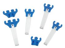 Standard Wire Loom Kit Chrome / Blue Fits 7mm and 8mm Spark Plug Wires Mr Gasket