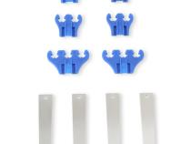 Standard Wire Loom Kit Chrome / Blue Fits 7mm and 8mm Spark Plug Wires Mr Gasket