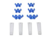 Standard Wire Loom Kit Chrome / Blue Fits 7mm and 8mm Spark Plug Wires Mr Gasket