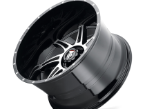 Vortex AT162 Gloss Black Machined 20X10 5-139.7 -24MM 87.1MM Off Road Wheels American Truxx