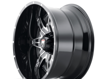 Lonestar AT185 Gloss Black Machined 22X12 6-139.7 -44MM 106.1MM Off Road Wheels American Truxx