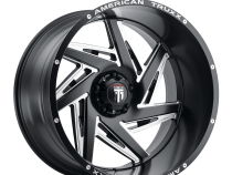 Spiral AT1906 Satin Black Milled 24X14 5-139.7 -76MM 87.1MM Off Road Wheels American Truxx