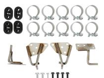 Exhaust System GM C1500, GMt400 Swap 2WD Fits 1988-1998 GM C1500 Trucks And Suvs 2WD Regular Cab Short Bed 117.5 Inch Wheelbase Hooker BlackHeart