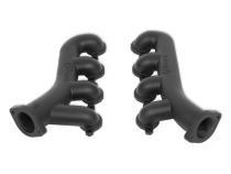 LS Swap Exhaust Manifolds 1990-2004 GM S-10, Sonoma LS Swap Exhaust Manifolds, 2.50 Inch Outlet Black Ceramic Finish Hooker BlackHeart
