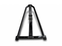 Textured Black Bed Mounted Tire Carrier with Black Strap NFab