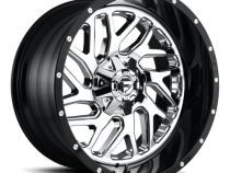 Aluminum Wheels 20X10 Triton D211 8 On 165.1 Chrome/Gloss Black Lip 125.1 Bore -19 Offset Mesh Spoke Fuel Off Road Wheels