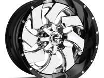 Aluminum Wheels 20X9 Cleaver D240 8 On 165.1 Chrome/Gloss Black Lip 125.1 Bore 20 Offset 8 Spoke Fuel Off Road Wheels