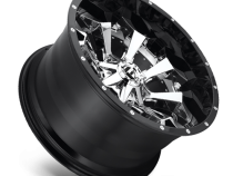 Aluminum Wheels 20X10 Assault D246 8 On 165.1 Chrome/Gloss Black Lip 125.1 Bore -18 Offset 8 Spoke Fuel Off Road Wheels
