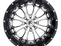 Aluminum Wheels 20X10 Assault D246 8 On 165.1 Chrome/Gloss Black Lip 125.1 Bore -18 Offset 8 Spoke Fuel Off Road Wheels