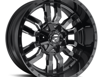 Aluminum Wheels 22X12 Sledge D595 8 On 165.1 Gloss Black Milled 125.1 Bore -44 Offset Fuel Off Road Wheels