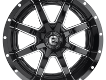 Aluminum Wheels 22X10 Maverick D610 5 On 139.7/5 On 150 Gloss Black/Milled 110.3 Bore 10 Offset Fuel Off Road Wheels