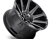 Aluminum Wheels 24X12 Contra D615 5 On 139.7/5 On 150 Gloss Black/Milled 110.3 Bore -44 Offset Multi Spoke Fuel Off Road Wheels