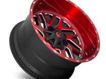 Aluminum Wheels 20X10 Triton D691 8 On 165.1 Candy Red Milled 125.1 Bore -18 Offset Mesh Spoke Fuel Off Road Wheels