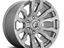 Aluminum Wheels 20X9 Blitz D693 6 On 135 Brushed Gunmetal Gray Tinted Clear 87.1 Bore 20 Offset Multi Spoke Fuel Off Road Wheels