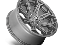 Aluminum Wheels 20X10 Siege D705 6 On 135 Brushed Gunmetal Gray Tinted Clear 87.1 Bore -18 Offset Fuel Off Road Wheels