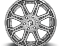 Aluminum Wheels 20X10 Siege D705 6 On 135 Brushed Gunmetal Gray Tinted Clear 87.1 Bore -18 Offset Fuel Off Road Wheels
