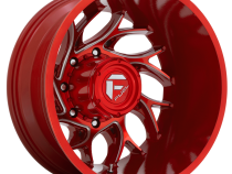 Dually Wheels 22X8.25 Runner Dually D742 8 On 210 Candy Red Milled 154.3 Bore -246 Offset 8 Spoke Outer Dually Fuel Off Road Wheels