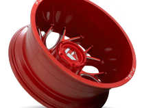 Dually Wheels 22X8.25 Runner Dually D742 8 On 210 Candy Red Milled 154.3 Bore -246 Offset 8 Spoke Outer Dually Fuel Off Road Wheels