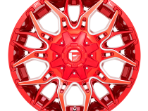 Aluminum Wheels 20X9 Twitch D771 8 On 165.1 Candy Red Milled 125.2 Bore 1 Offset Fuel Off Road Wheels