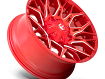 Aluminum Wheels 22X12 Twitch D771 8 On 165.1 Candy Red Milled 125.2 Bore -44 Offset Fuel Off Road Wheels