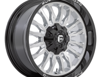 Aluminum Wheels 20X10 Arc D798 8 On 165.1 Silver/Brushed Face-Milled Black Lip 125.1 Bore -18 Offset Fuel Off Road Wheels
