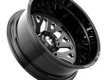 Dually Wheels 22X8.5 FF19D Dually DE19 BK 10 On 225 Gloss Black Milled 170.1 Bore -202 Offset Outer Dually Fuel Off Road Wheels