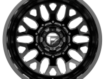 Dually Wheels 22X8.5 FF19D Dually DE19 BK 10 On 225 Gloss Black Milled 170.1 Bore -202 Offset Outer Dually Fuel Off Road Wheels