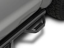 Nerf Step Bar Cab Length (2 Steps per Side) 2015-2025 Ford F-150/ 2017-2025 Raptor SuperCrew Gloss Black NFab