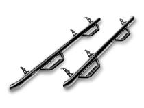 Nerf Step Bar Cab Length (2 Steps per Side) 2015-2025 Ford F-150/ 2017-2025 Raptor SuperCrew Gloss Black NFab