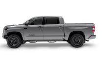 Nerf Step Bar Wheel-to-Wheel without Bed Access (2 Steps per Side) 3 Inch Main Tube Diameter 2015-2025 Ford F-150 5 Foot 7 Inch SuperCrew Gloss Black NFab