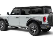 Nerf Step Bar Cab Length (2 Steps per Side) 21-25 Ford Bronco 4 Dr Textured Black NFab