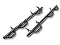 Nerf Step Bar Wheel-to-Wheel with Bed Access (3 Steps per Side) 3 Inch Main Tube Diameter 1999-2016 Ford F-250/F-350 8 Foot Bed SuperCab Gloss Black NFab