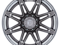 Aluminum Wheels 24X12 Brawl FC401AP 8 On 180 Platinum Silver Chrome Lip 124.2 Bore -44 Offset Fuel Off Road Wheels