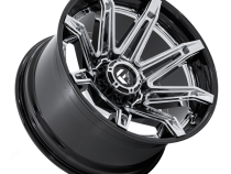 Aluminum Wheels 22X12 Brawl FC401PB 8 On 180 Chrome/Gloss Black Lip 124.2 Bore -44 Offset Fuel Off Road Wheels