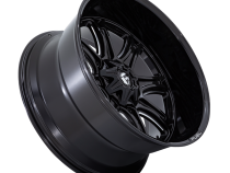 Aluminum Wheels 22X9 Darkstar FC853BE 5 On 139.7/5 On 150 Gloss Black/Milled 110.1 Bore 1 Offset Fuel Off Road Wheels
