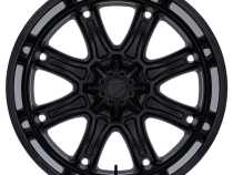 Aluminum Wheels 22X9 Darkstar FC853MB 8 On 180 Matte Black/Gloss Black Lip 124.2 Bore 1 Offset Fuel Off Road Wheels