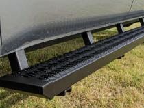 Growler Step System Cab Length (1 Step per Side) 7 Inch Board 2007-2021 Toyota Tundra CrewMax Textured Black NFab