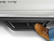 Podium Step LG Cab Length (2 Steps per Side) 3 Inch Main Tube Diameter 2007-2013 Chevy Silverado/GMC Sierra 1500/2007-2010 2500 HD/3500 HD Crew Cab Textured Black NFab
