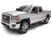 Podium Step LG Cab Length (2 Steps per Side) 3 Inch Main Tube Diameter 2007-2013 Chevy Silverado/GMC Sierra 1500/2007-2010 2500 HD/3500 HD Crew Cab Textured Black NFab